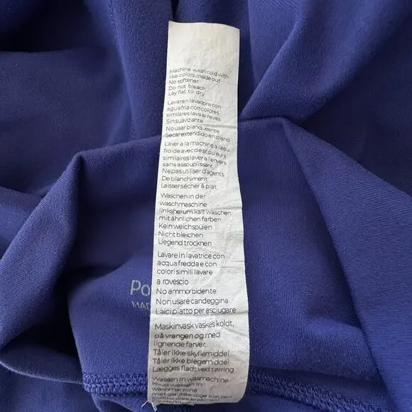 Fabletics Medium PowerHold Ankle Leggings Mid-Rise Pockets Stretch Active Purple - Picture 8 of 8